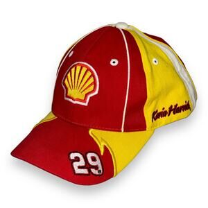 Kevin Harvick 29 NASCAR Shell RCR Adjustable Cap Red Yellow